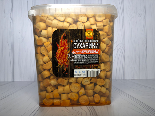 Сухарики с красной икрой в Бутово