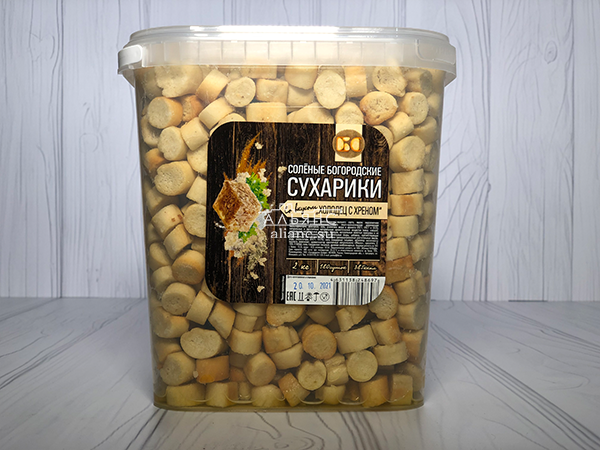 Сухарики с холодцом и хреном в Бутово