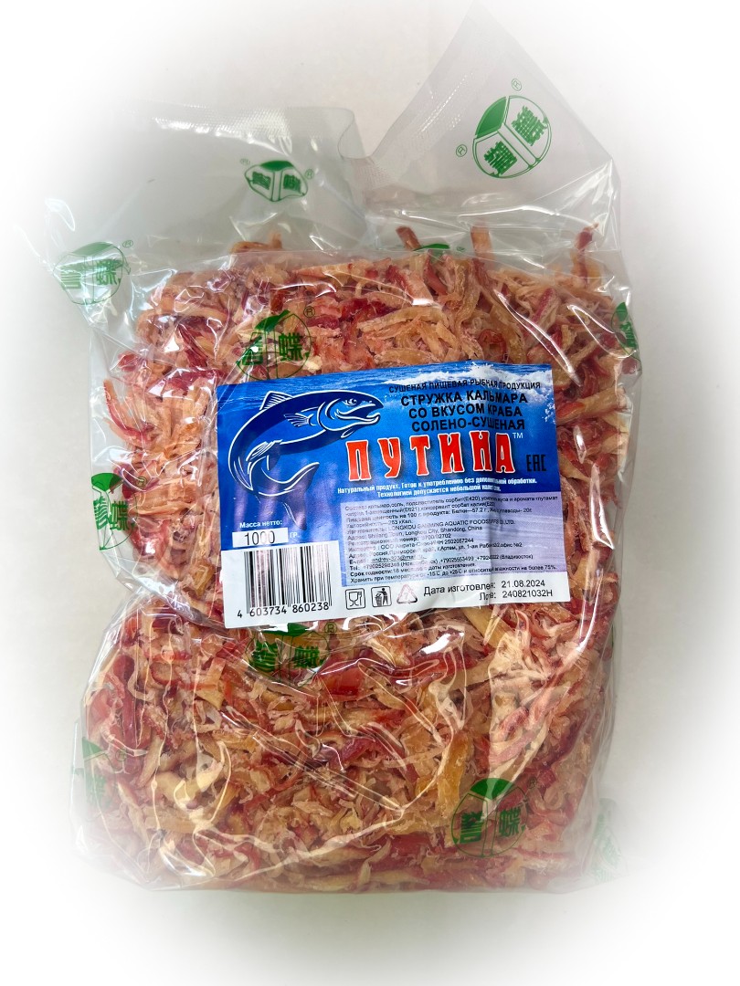 Кальмар стружка со вкусом краба "Розовая" (ПУТИНА) в Бутово