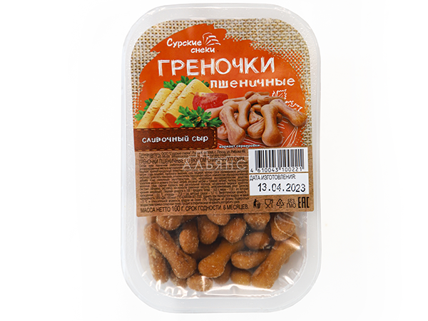 Сурские (ПШЕНИЧНЫЕ) Сливочный сыр (100 гр) в Бутово