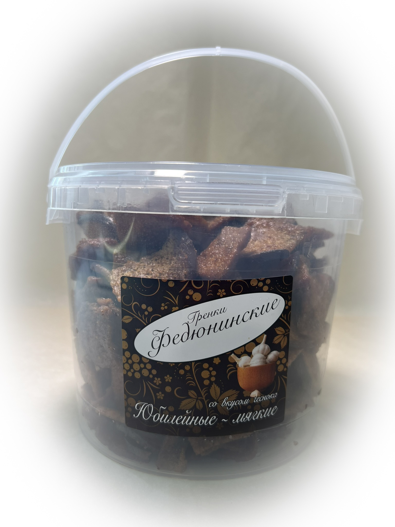 Гренки "ФЕДЮНИНСКИЕ" "Чеснок" (ведро 900 гр.) в Бутово