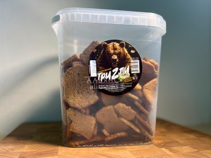 Навага солено-сушеная (МИЛАРА): Ведро Ржаные гренки со вкусом Сметана зелень (1 кг)