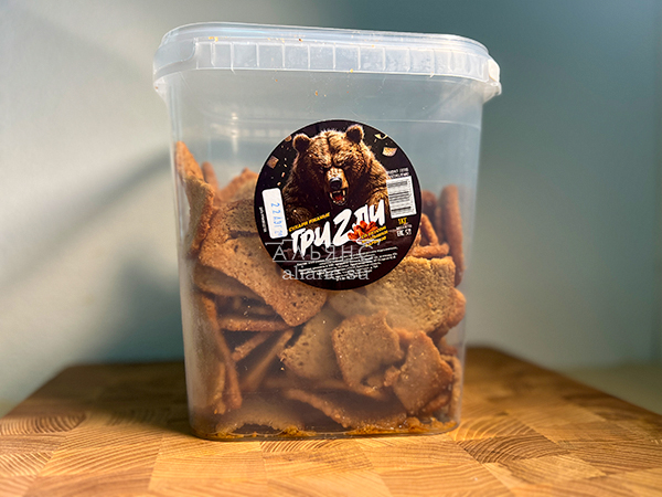 Ведро Ржаные гренки со вкусом Крылышки Барбекю (1 кг) в Бутово