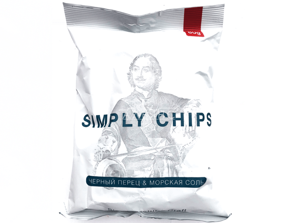 Картофельные чипсы "Simple chips" Морская соль и черный перец 80 гр. в Бутово